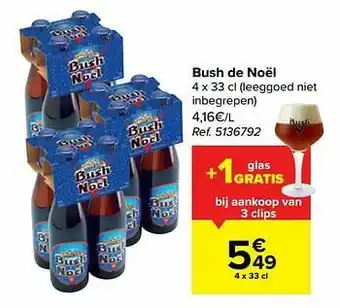 Carrefour Bush de noël aanbieding