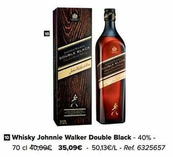 Carrefour Whisky johnnie walker double black aanbieding
