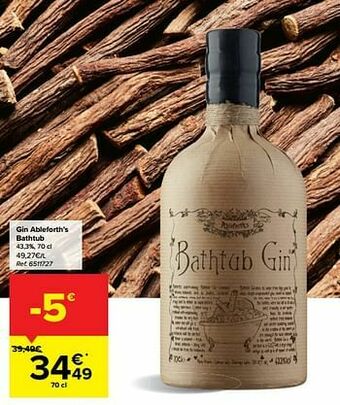 Carrefour Gin ableforth’s bathtub aanbieding