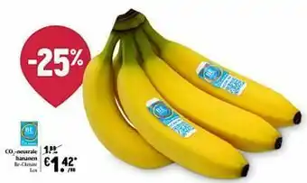 Delhaize Co2 -neutrale bananen be-climate aanbieding