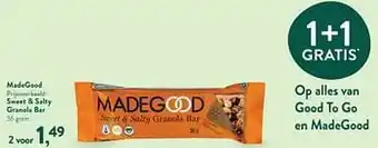 Sweet + salty granola bar