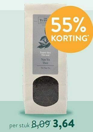 Holland & Barrett Nan-yu thee aanbieding