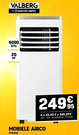 Electro Depot MOBIELE AIRCO aanbieding