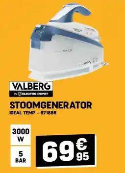 Electro Depot STOOMGENERATOR aanbieding