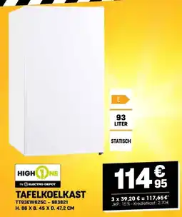 Electro Depot TAFELKOELKAST aanbieding
