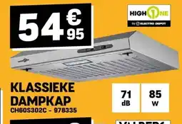 Electro Depot KLASSIEKE DAMPKAP aanbieding
