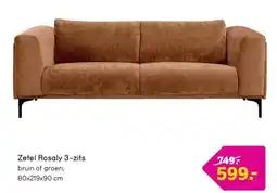 Leen Bakker Zetel Rosaly 3-zits aanbieding