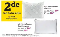Leen Bakker Hoofdkussen Bamboe aanbieding