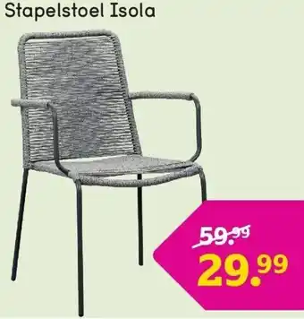 Leen Bakker Stapelstoel Isola aanbieding