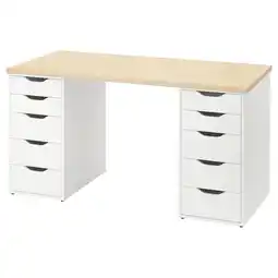 Mittcirkel / alex Bureau, levendige dennen wit, 140x60 cm