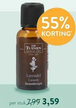 Holland & Barrett Lavendel lavande aromatherapie aanbieding