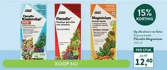 Holland & Barrett Floradix magnesium aanbieding