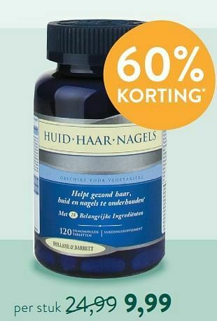 Holland & Barrett Huid haar nagels aanbieding