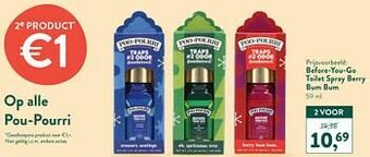 Holland & Barrett Before-you-go toilet spray aanbieding