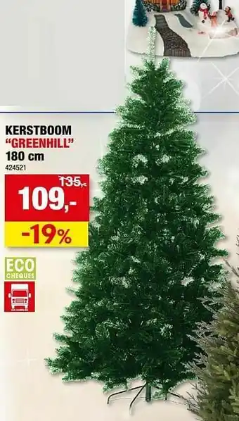 Hubo Kerstboom greenhill aanbieding