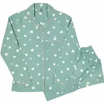 Zeeman Dames flanel pyjama aanbieding