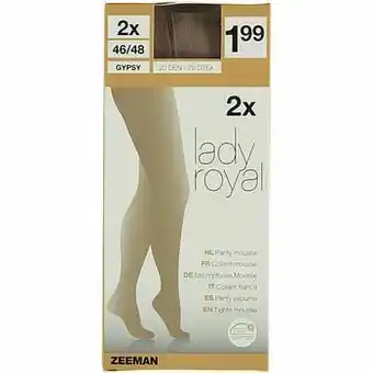 Zeeman Lady Royal - Panty - Comfort Fit - 20 den aanbieding