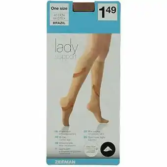 Zeeman Lady Support kniekousen aanbieding