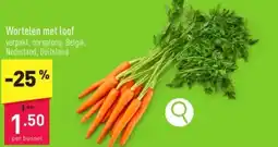 ALDI Wortelen met loof aanbieding