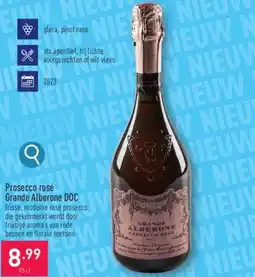 ALDI Prosecco rosé Grande Alberone DOC 75 cl aanbieding