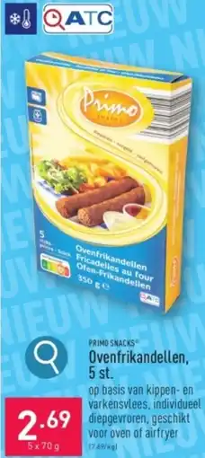 ALDI PRIMO SNACKS Ovenfrikandellen 5 x 70g aanbieding