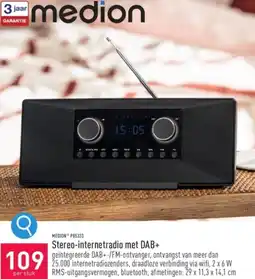 MEDION P85333 Stereo-internetradio met DAB+