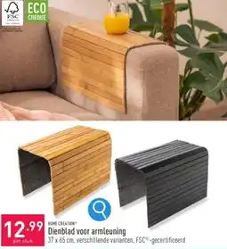 ALDI HOME CREATION Dienblad voor armleuning 37 x 65 cm aanbieding