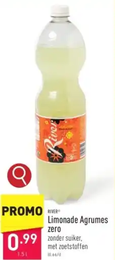 ALDI RIVER Limonade Agrumes zero 1.5L aanbieding