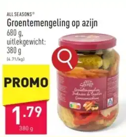 ALDI ALL SEASONS Groentemengeling op azijn 380g aanbieding
