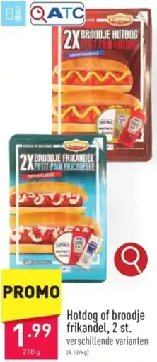 ALDI Hotdog of broodje frikandel, 2 st. 218g aanbieding