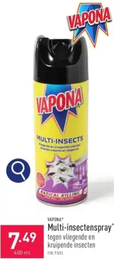 ALDI VAPONA Multi-insectenspray 400ml aanbieding