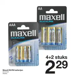 Maxell R3/R6 batterijen
