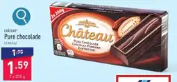 ALDI CHÂTEAU Pure chocolade 2 x 200g aanbieding