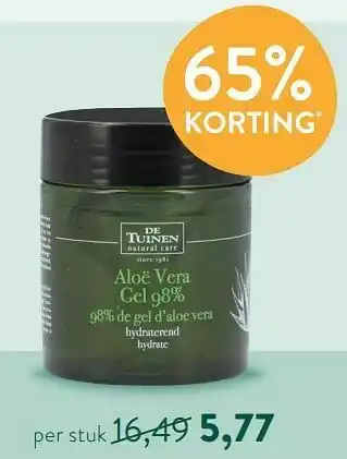 Holland & Barrett Aloë vera gel 98% aanbieding