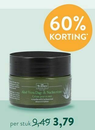 Holland & Barrett Aloë vera dag-+ nachtcrème aanbieding
