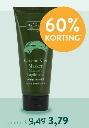 Holland & Barrett Groene klei masker aanbieding