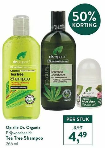 Holland & Barrett Tea tree shampoo aanbieding