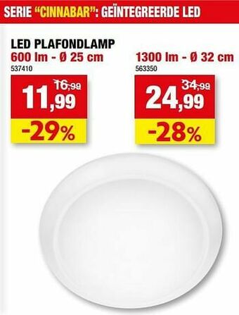 Hubo Led plafondlamp aanbieding