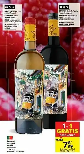 Carrefour Portugal lissabon porta 6 rood of wit aanbieding