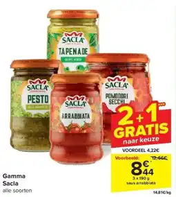 Carrefour Gamma Sacla aanbieding
