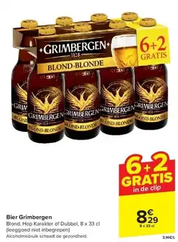 Carrefour Bier Grimbergen aanbieding
