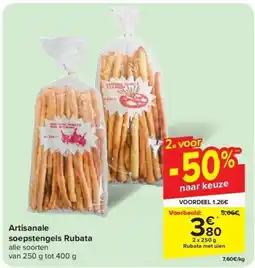 Artisanale soepstengels Rubata