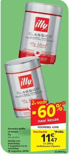 Carrefour Gemalen ko e of bonen illy aanbieding