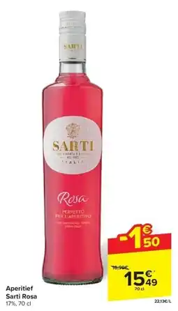 Carrefour Aperitief Sarti Rosa aanbieding