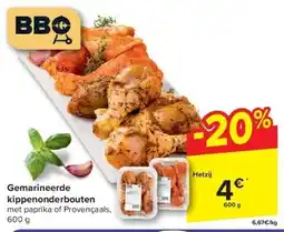 Carrefour Gemarineerde kippenonderbouten aanbieding