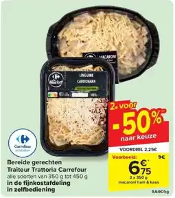 Carrefour Bereide gerechten Traiteur Trattoria Carrefour aanbieding