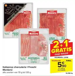 Carrefour Italiaanse charcuterie I Freschi Montorsi aanbieding