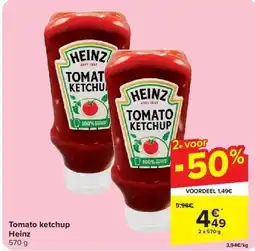 Carrefour Tomato ketchup Heinz aanbieding
