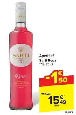 Carrefour Aperitief Sarti Rosa aanbieding