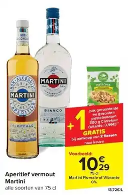Carrefour Aperitief vermout Martini aanbieding
